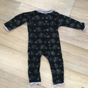 Kickee Pants Midnight Bikes Coverall 6-9